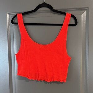 Urban Outfitters Vibrant Red Crop Top